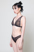 COLLINS Black Cheeky Mesh Briefs